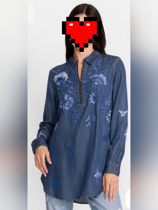 Johnny Was Tops - Jazmine Zipup Shirt Tunic by Johnny Was